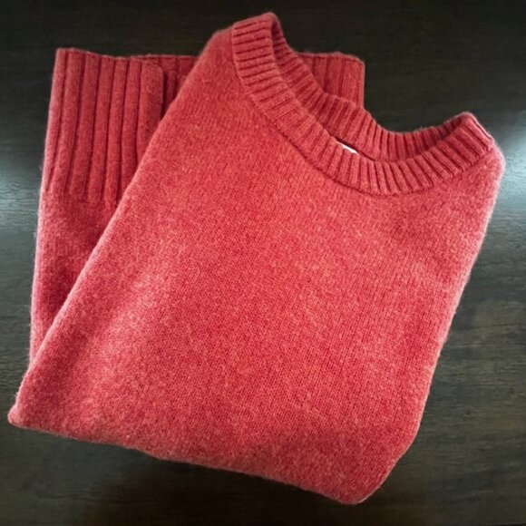 Rachel Zoe Cashmere Crew Neck Sweater Orange Women's Small - Picture 2 of 7
